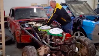 Here's What Happens When You Bolt Four Engines Together to Create a Monstrous Inline-16